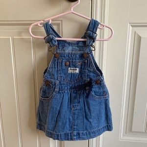 Baby Girl OshKosh Jean Jumper Size 12 Months